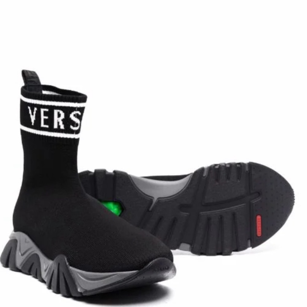 Versace sock-style logo sneakers- size 31